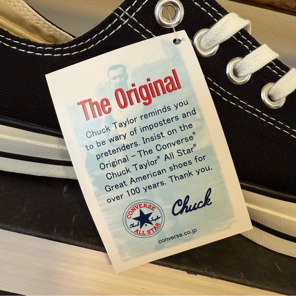 Converse Canvas All Star J OX Black Lo Made in Japan Sneakers Classic Shoe Low - Picture 7 of 15